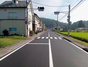 一般県道前沢東山線西本町地区道路舗装補修工事