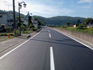 一般県道前沢東山線西本町地区道路舗装補修工事