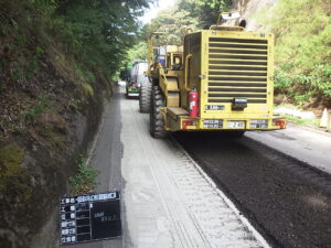 一般国道343号山口地区道路舗装改修工事(路盤再生)
